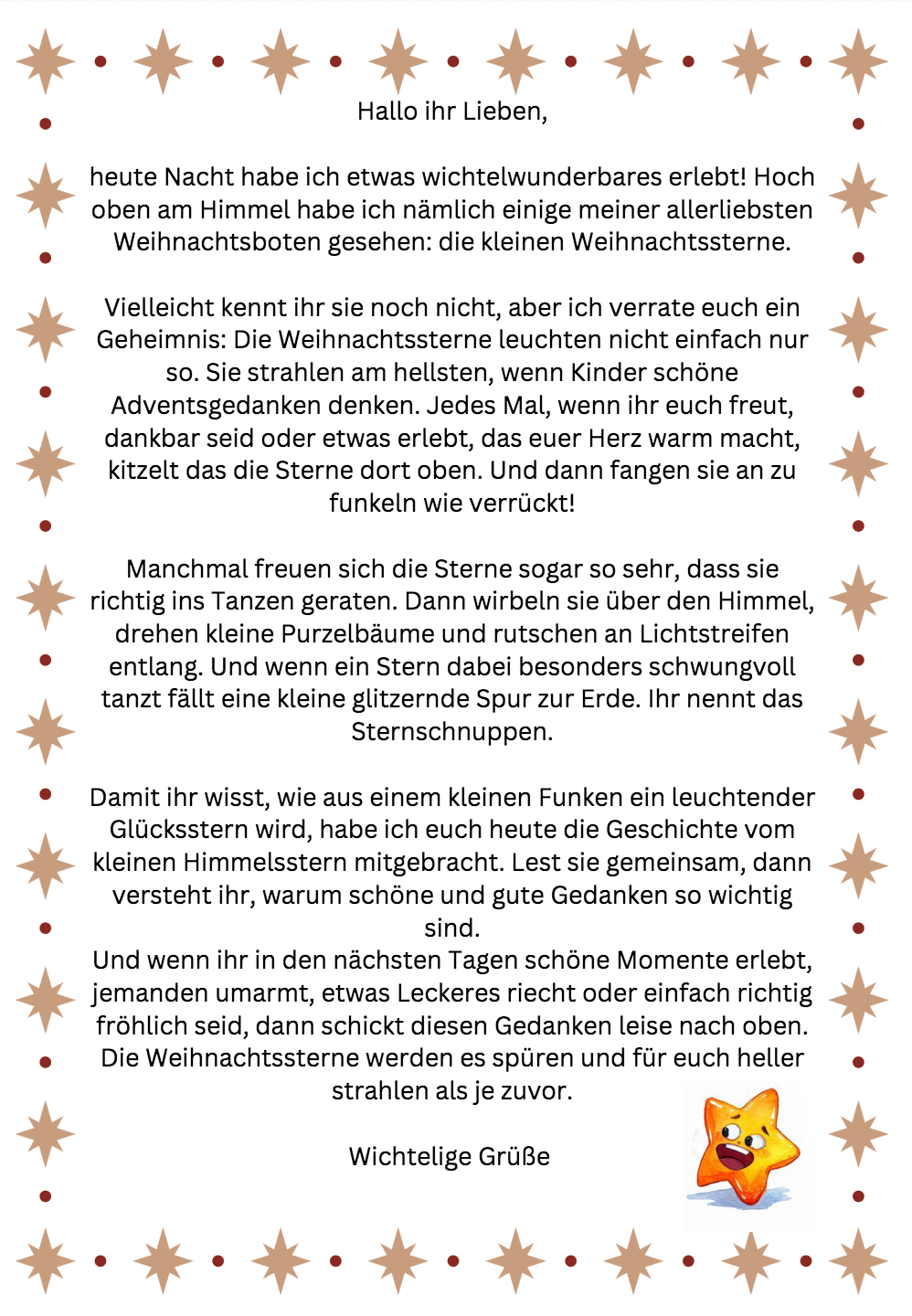 Neujahrsgre mit Weihnachtssternen  Deifeld-Wissinghausen